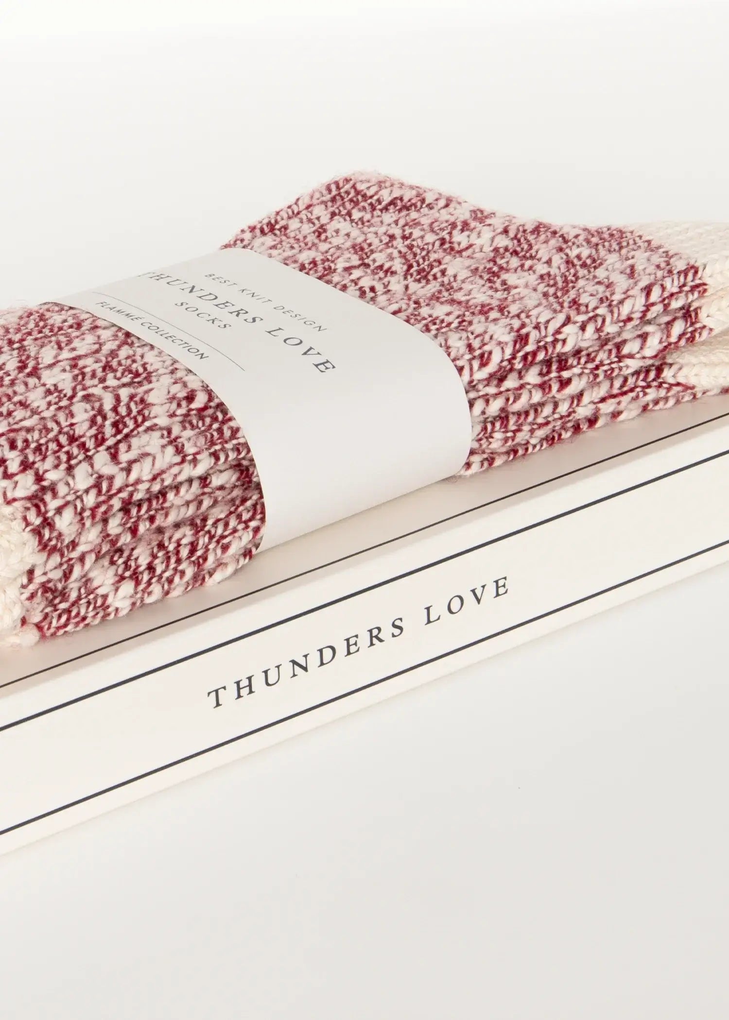 Thunders Love Flammé Collection Douglas Socks – Wool & Cotton Ribbed UK 6–11