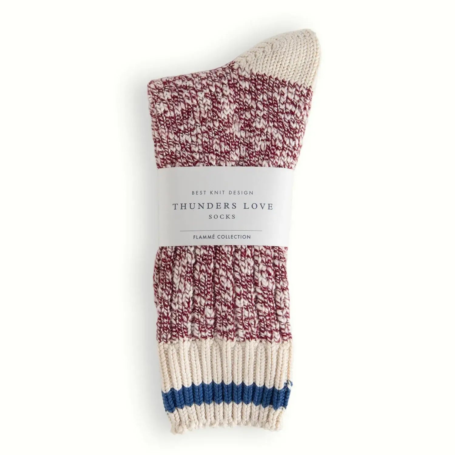 Thunders Love Flammé Collection Douglas Socks – Wool & Cotton Ribbed UK 6–11