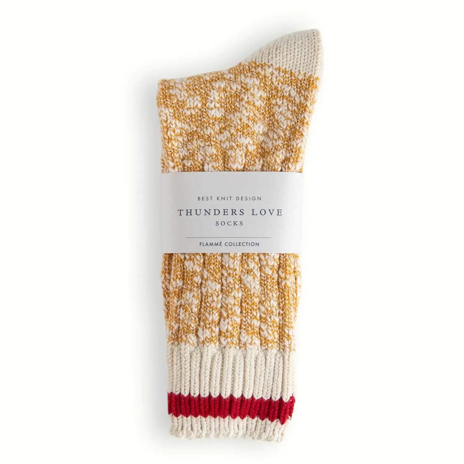 Thunders Love Flammé Collection Douglas Socks – Wool & Cotton Ribbed UK 6–11
