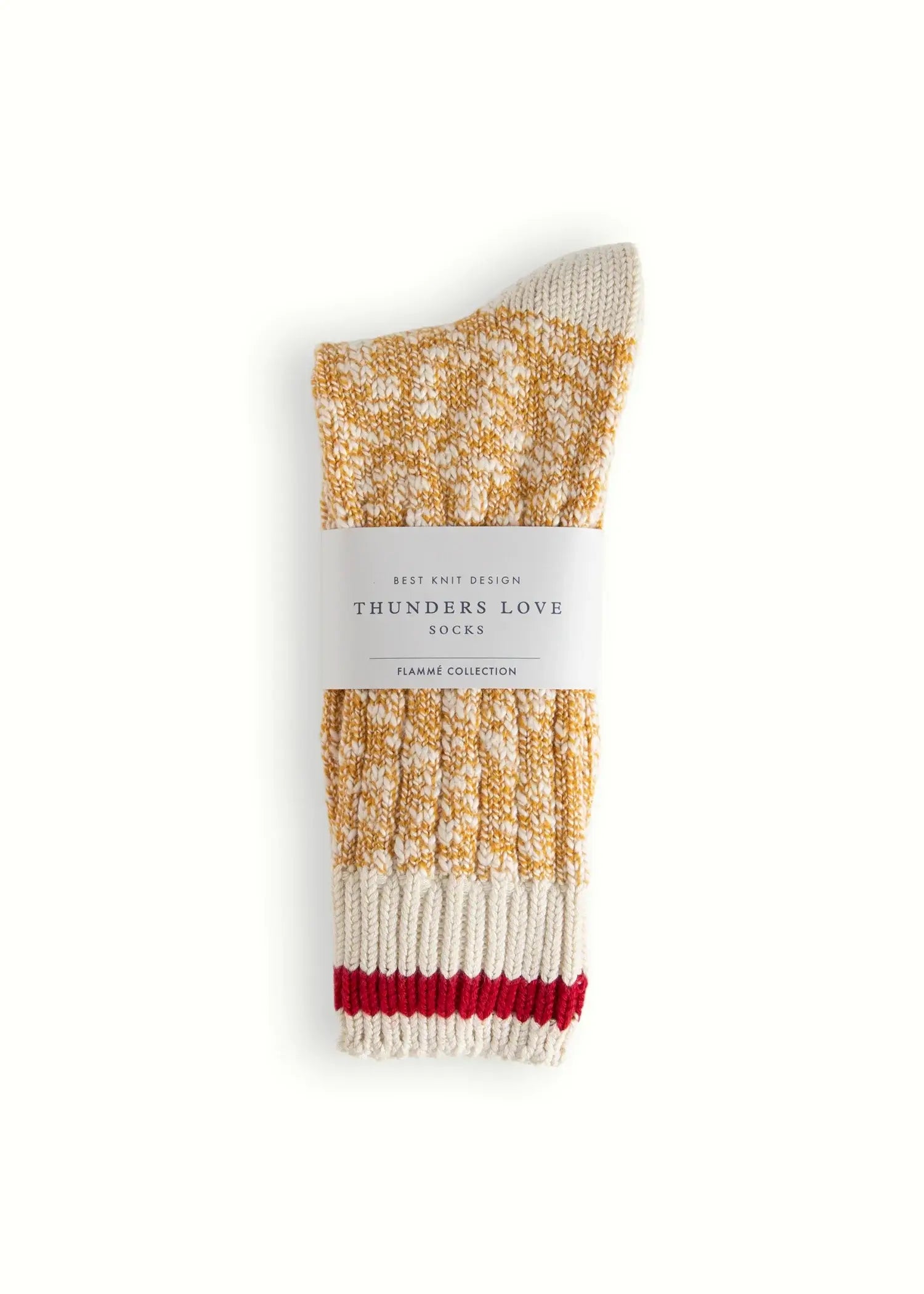 Thunders Love Flammé Collection Douglas Socks – Wool & Cotton Ribbed UK 6–11