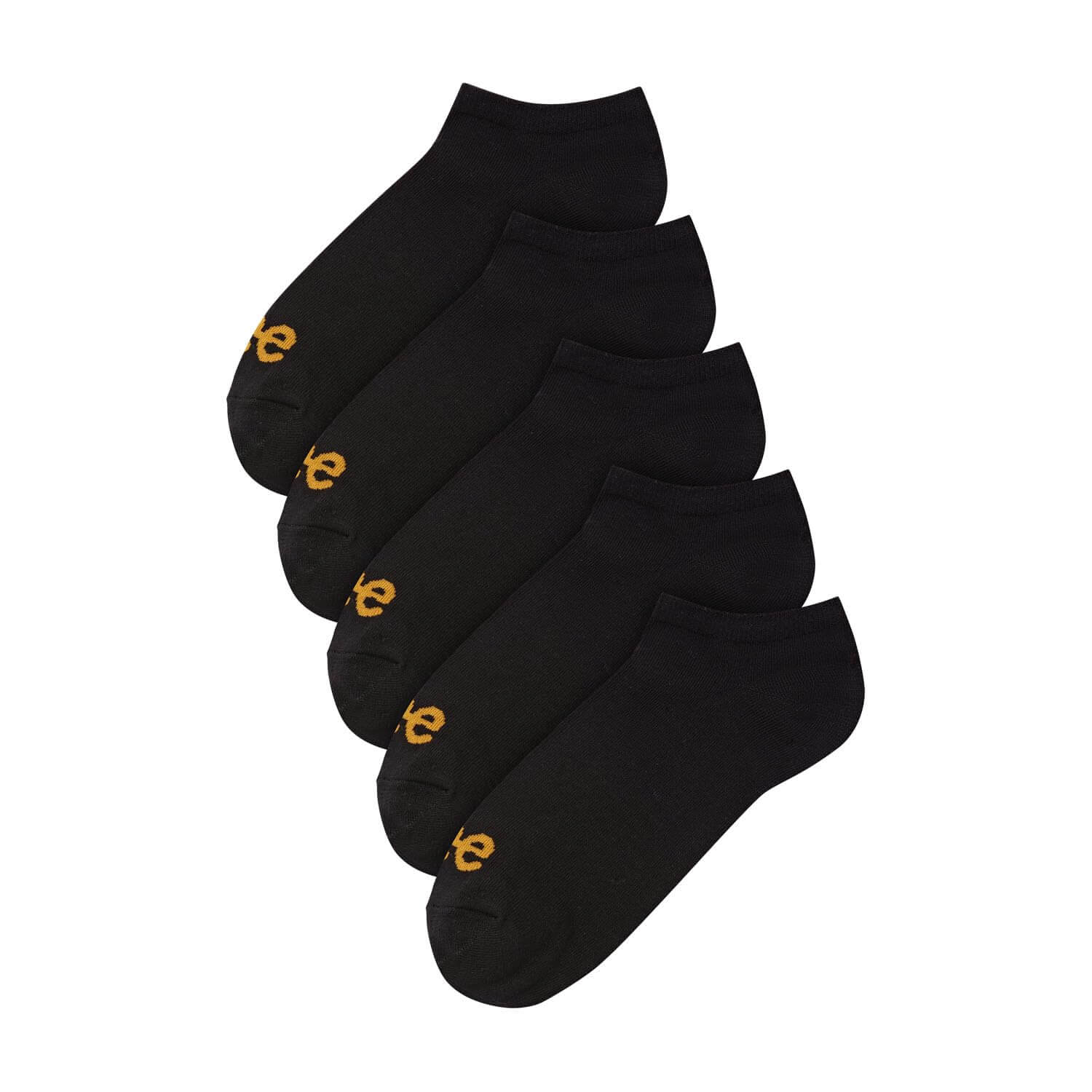 Lee Unisex 5 Pack Frankie Trainer Liners - Black
