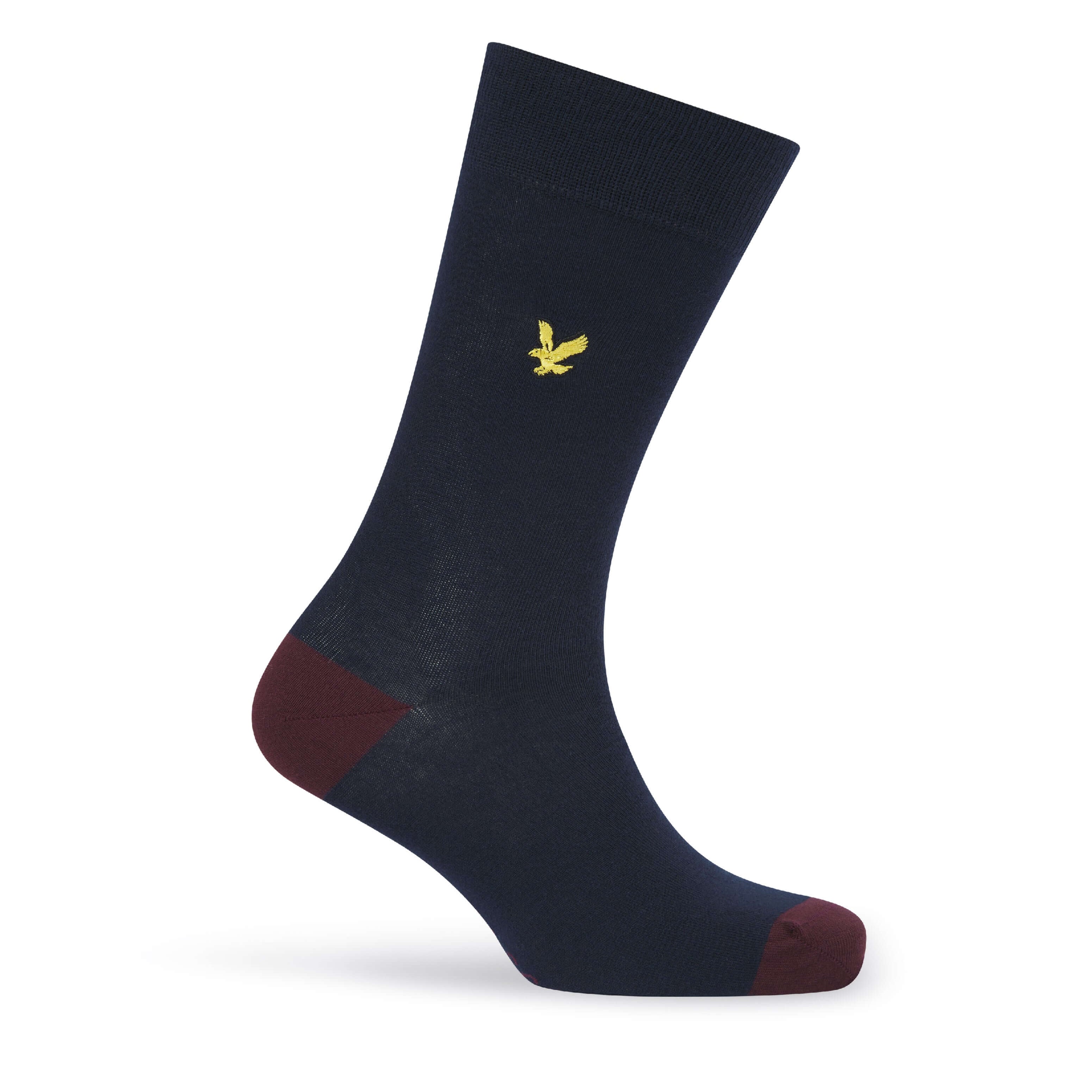 Lyle & Scott Graham 5 Pack Contrast Heel and Toe Socks