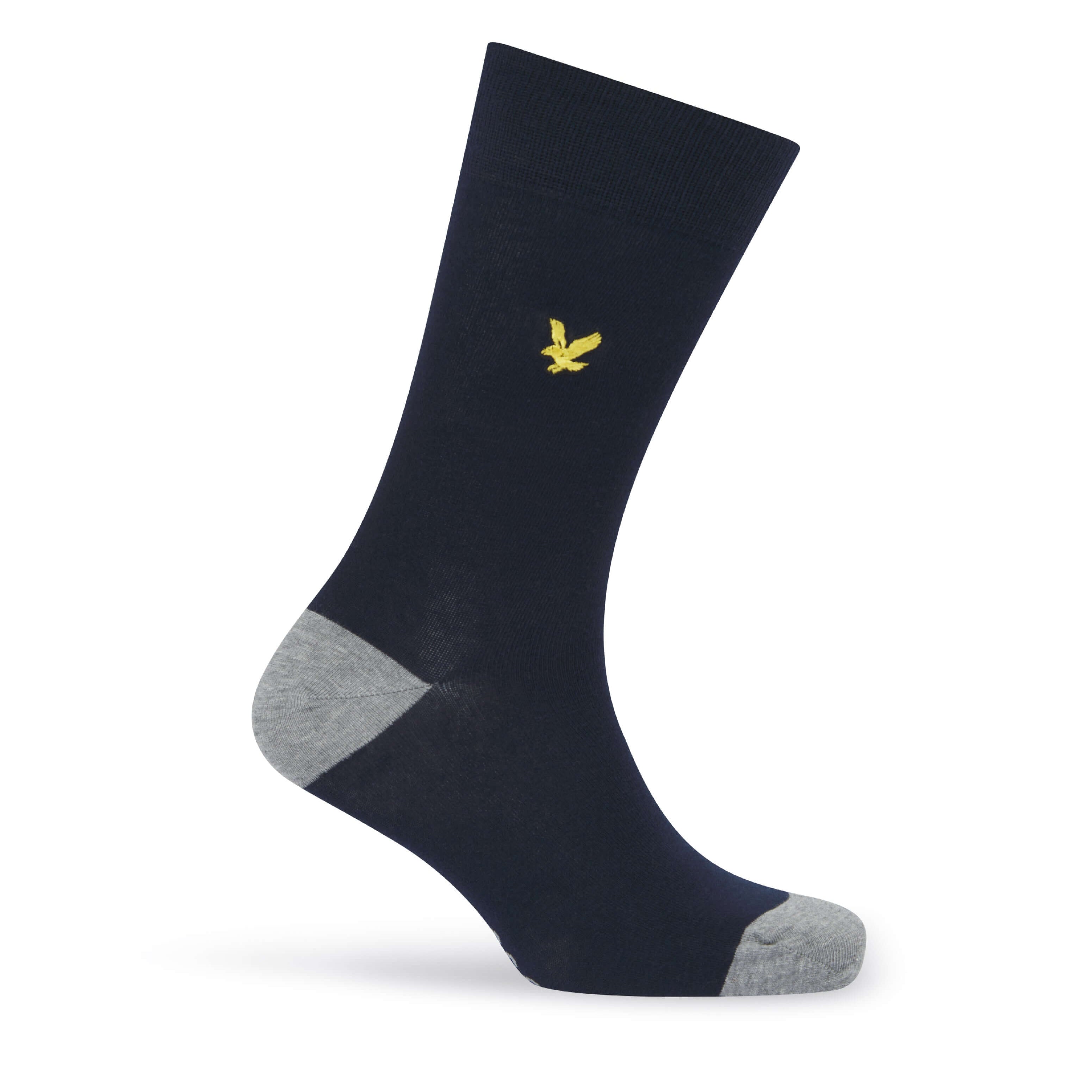Lyle & Scott Graham 5 Pack Contrast Heel and Toe Socks