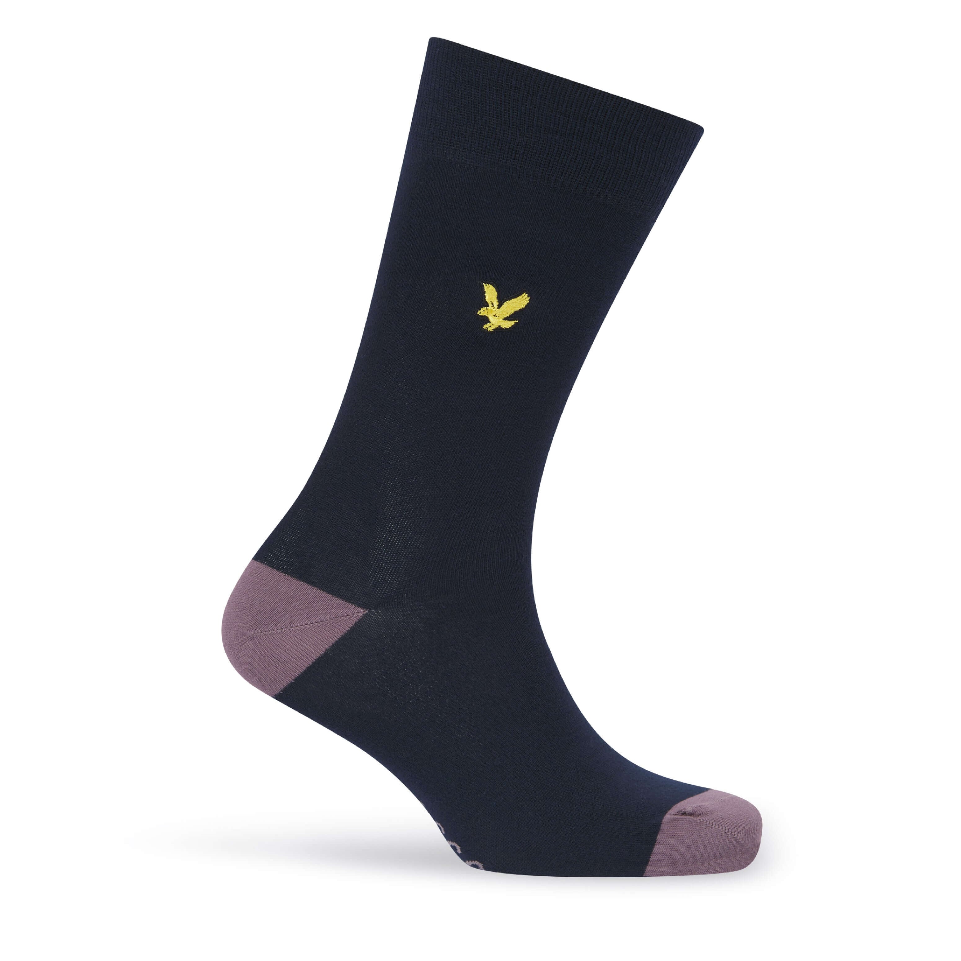 Lyle & Scott Graham 5 Pack Contrast Heel and Toe Socks