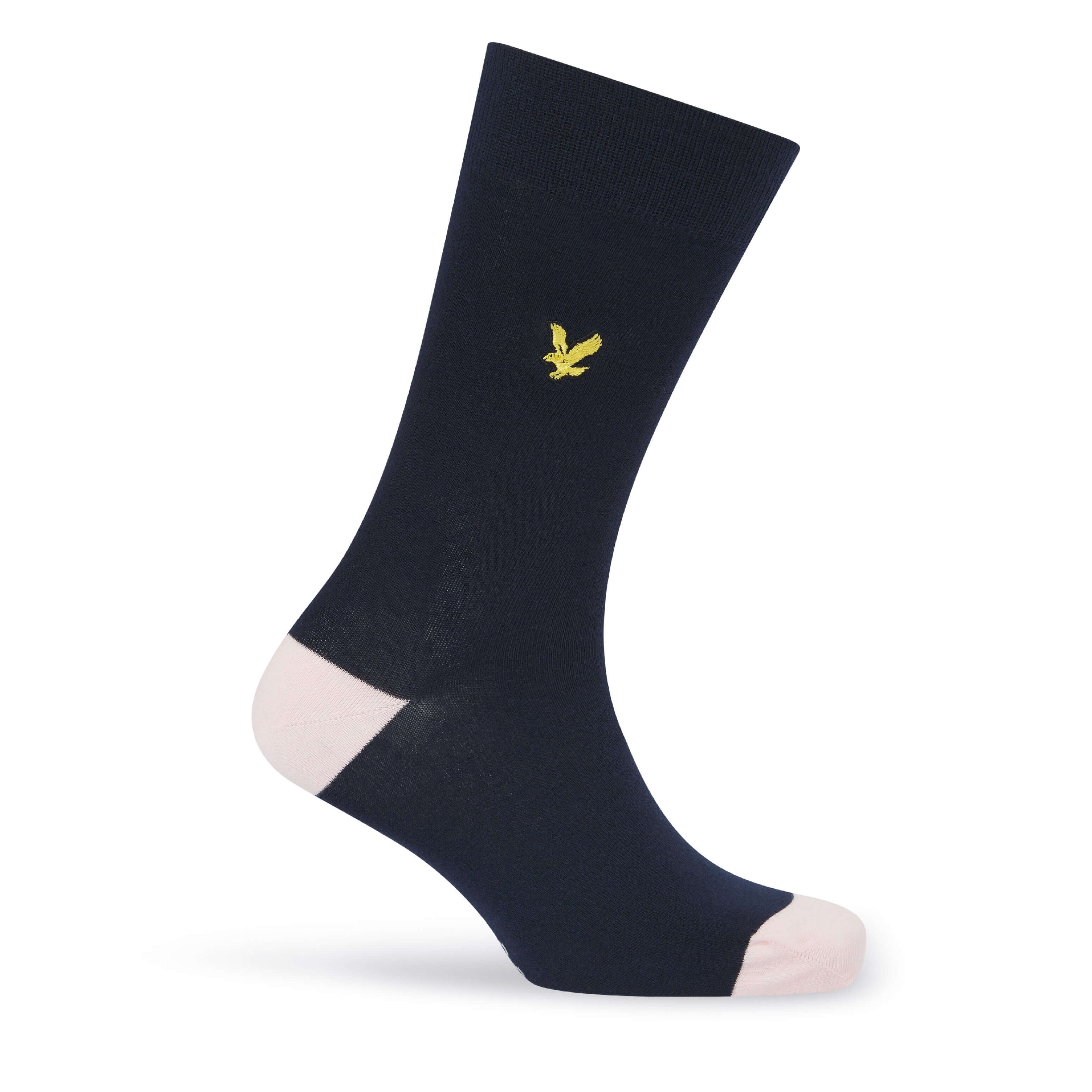 Lyle & Scott Graham 5 Pack Contrast Heel and Toe Socks