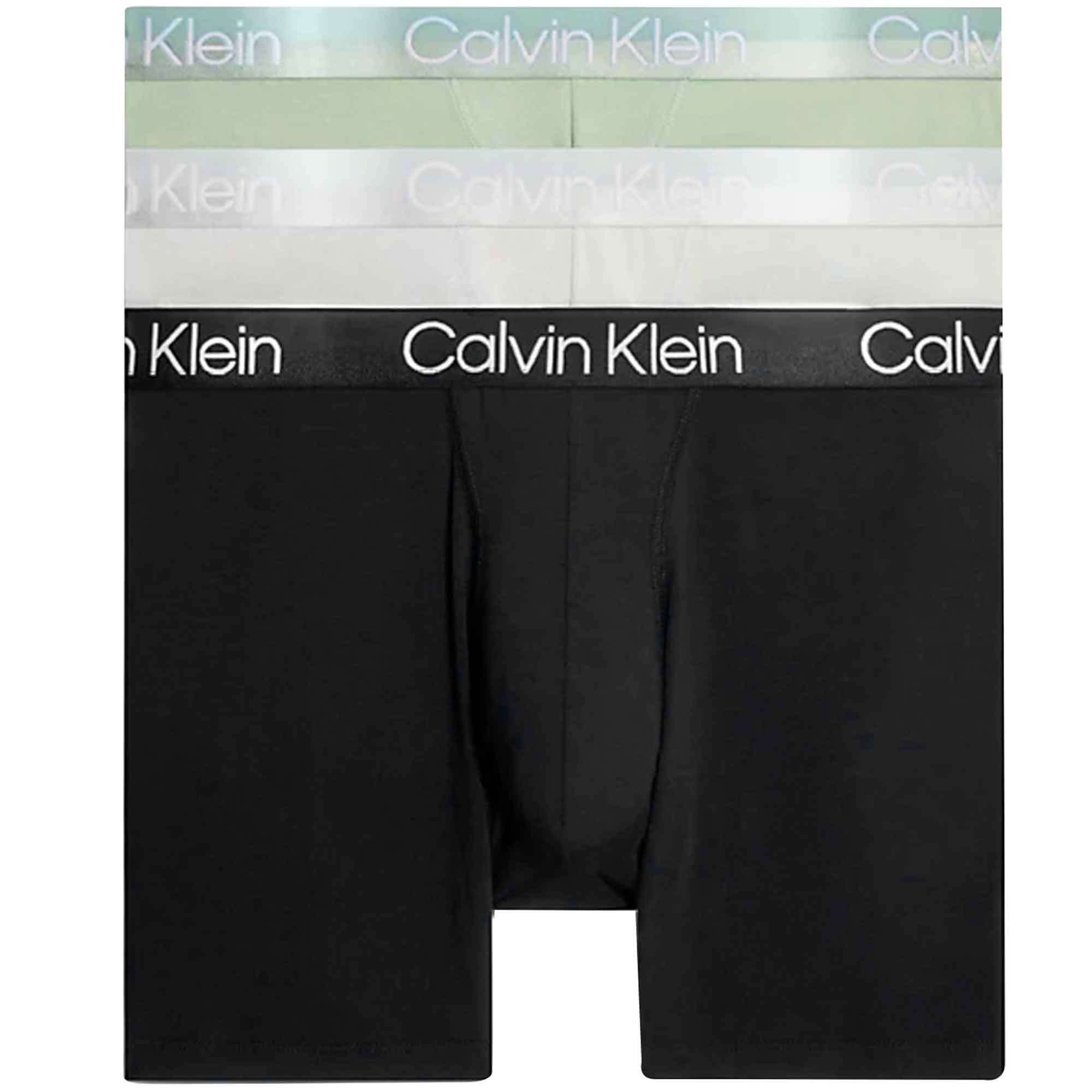 Calvin Klein 3 Pack Modern Structure Boxer Briefs - Galaxy Grey