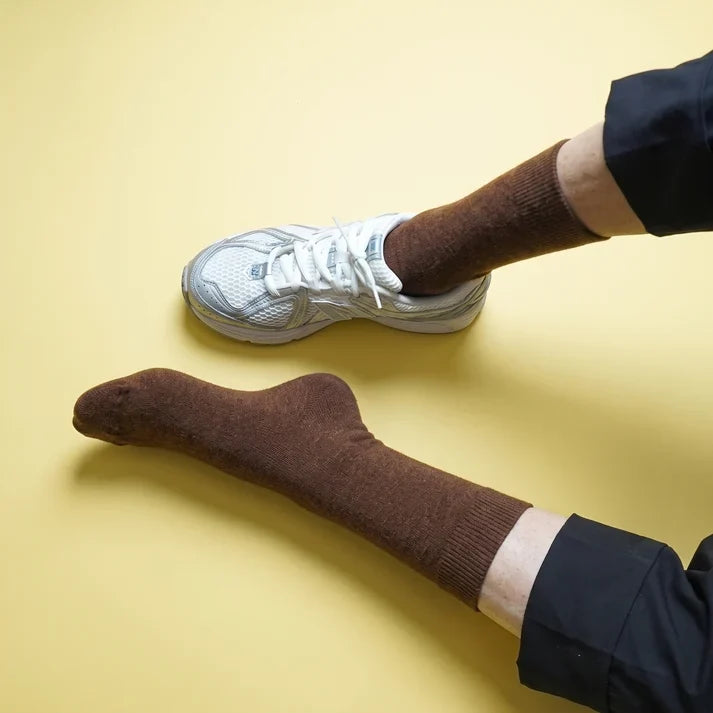 KLUE men's merino wool socks - Brown - UK 7.5-11
