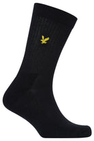 Lyle & Scott 3 Pack Hamilton Crew Socks - Dark Olive / Bright White / Black