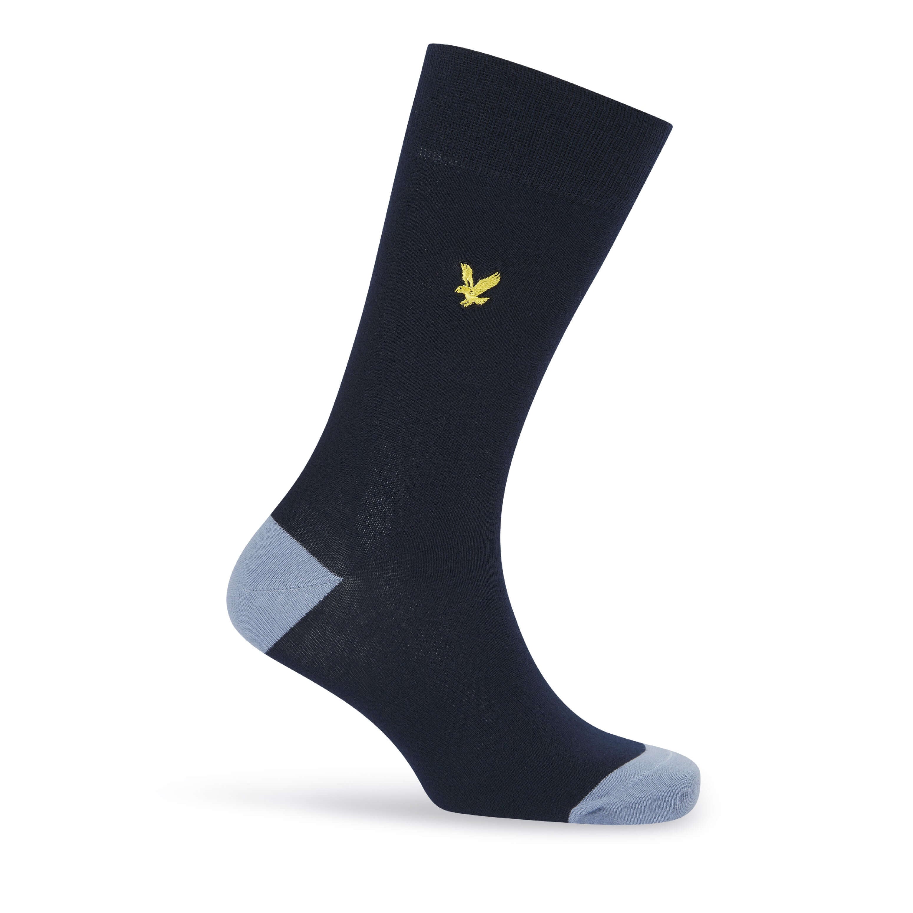 Lyle & Scott 5 Pack Mix Crew Socks - Argyle / Grey / Stripe / Tempest / Peacoat
