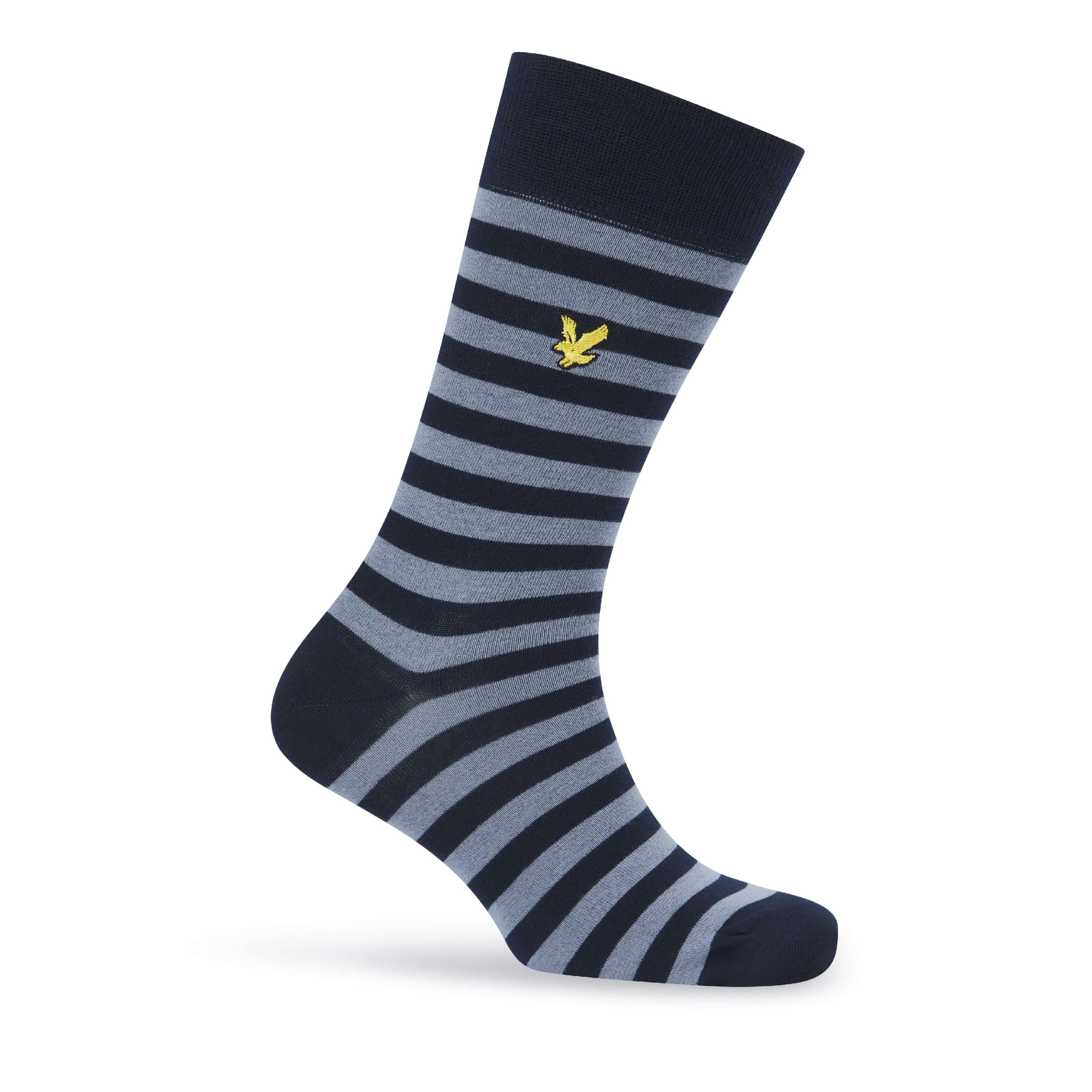 Lyle & Scott 5 Pack Mix Crew Socks - Argyle / Grey / Stripe / Tempest / Peacoat