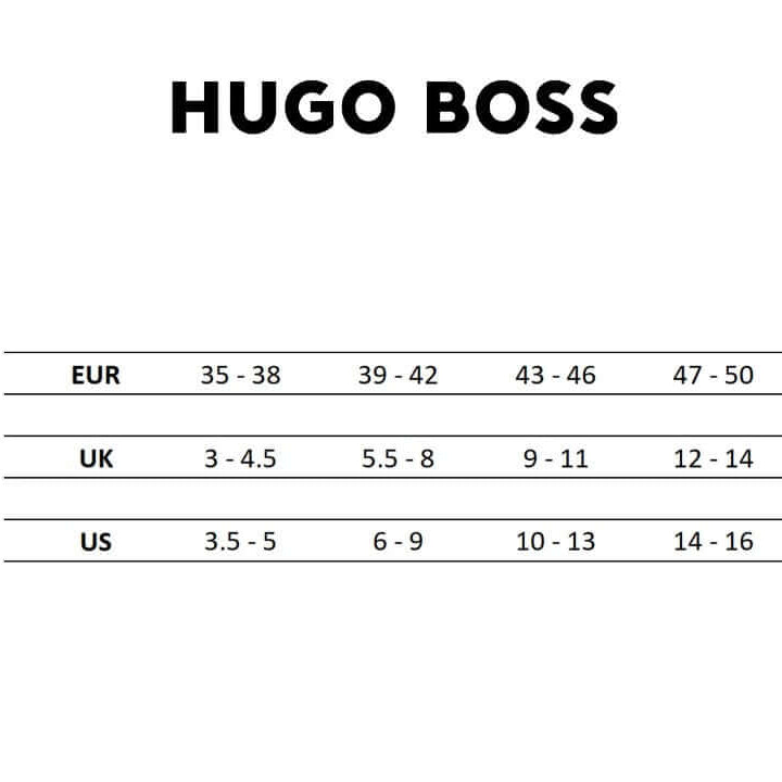 Boss 2 Pack Short Logo Cotton Blend Socks - White / Blue