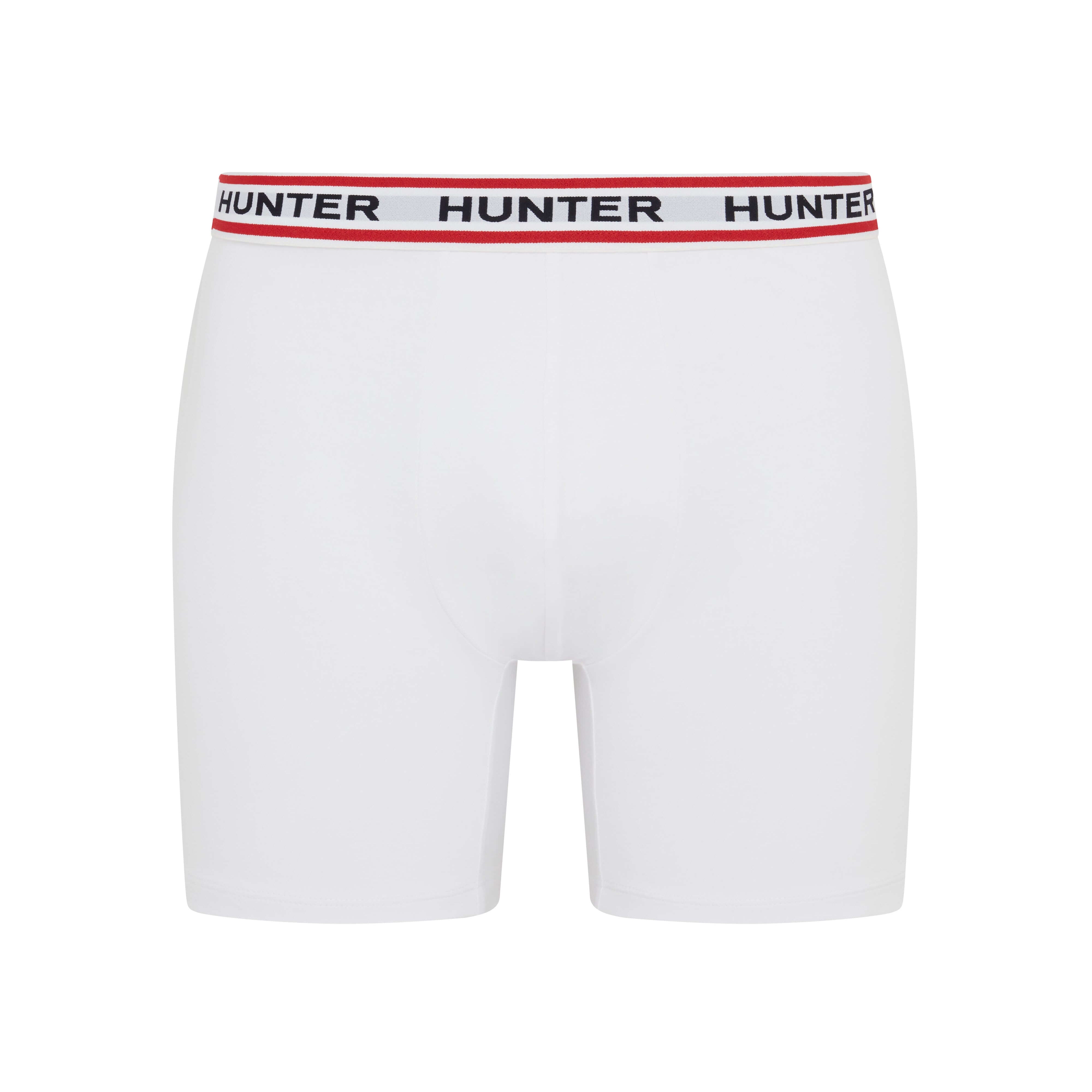 Hunter Men’s 3 Pack Heritage Logo Boxer Briefs – Black / White / Grey Marl
