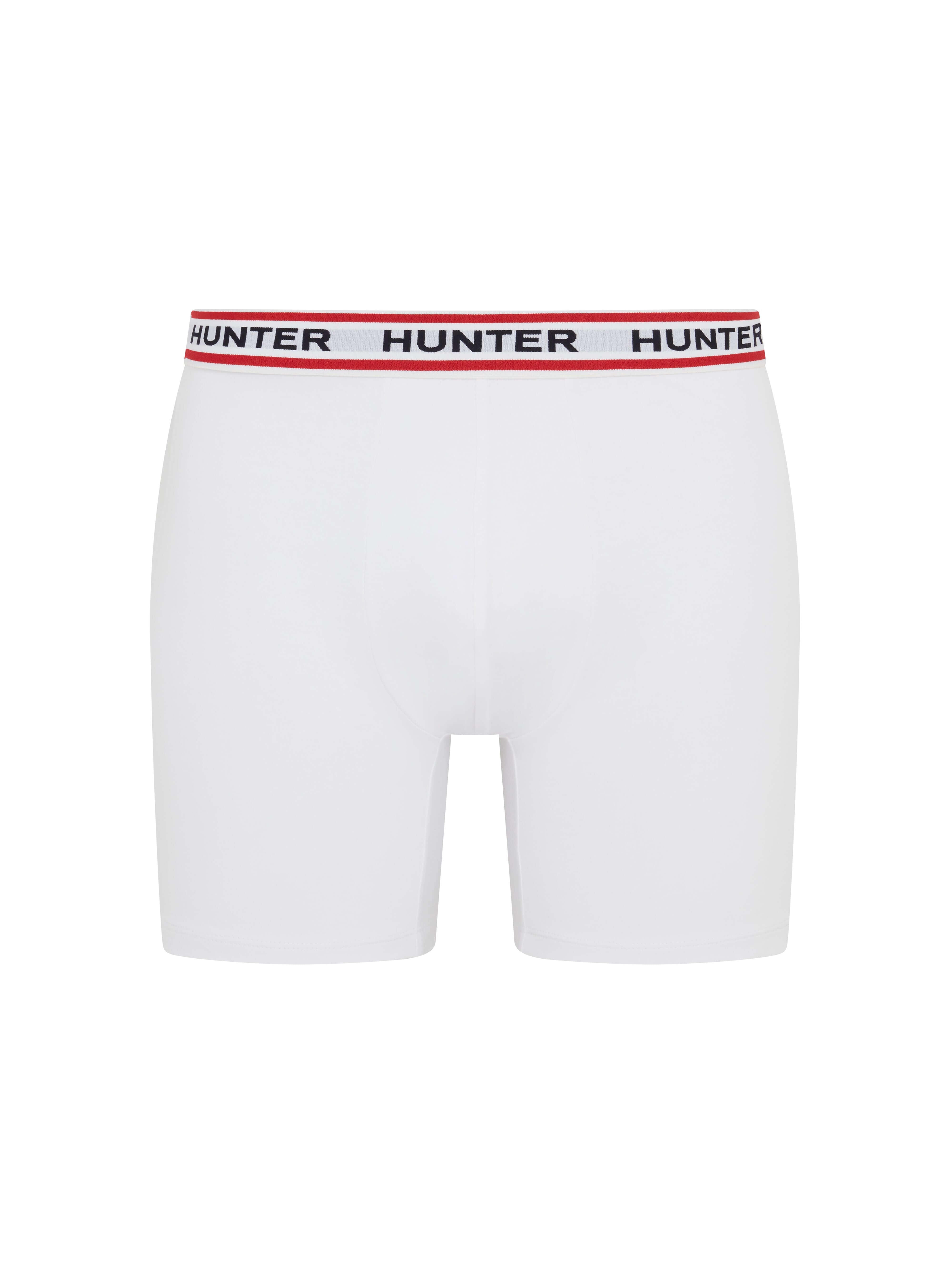 Hunter Men’s 3 Pack Heritage Logo Boxer Briefs – Black / White / Grey Marl