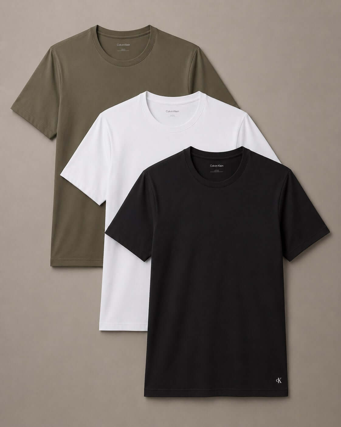 Calvin Klein Cotton Stretch Crew Neck 3 Pack T-Shirts