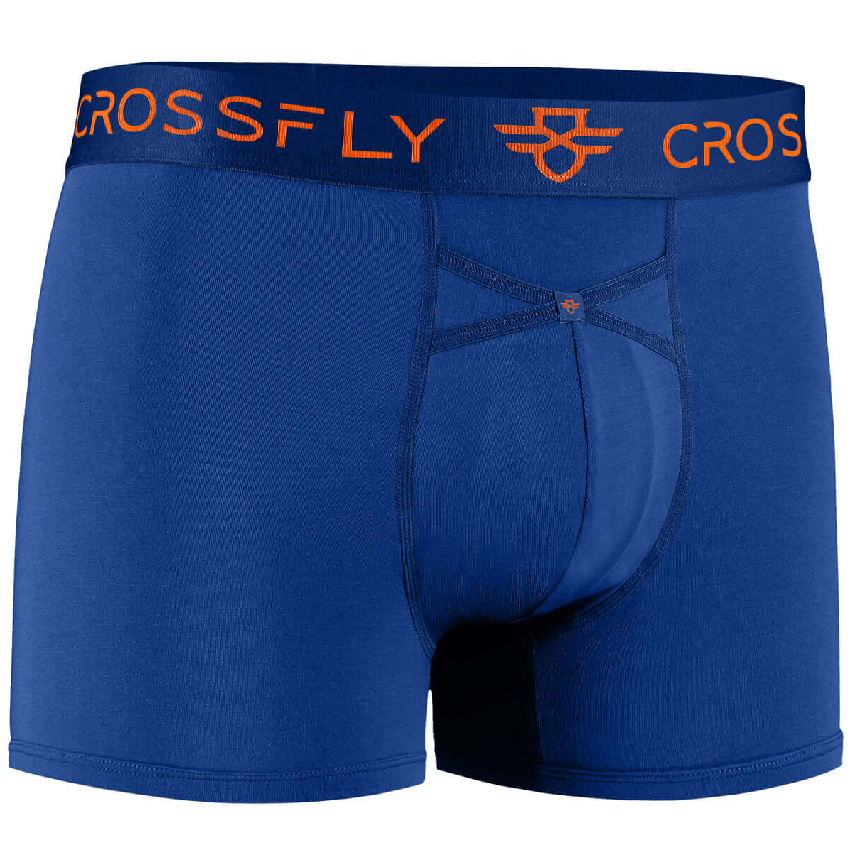 Crossfly Men's IKON Trunks 1-Pack Supersoft Modal - Italia Blue Orange