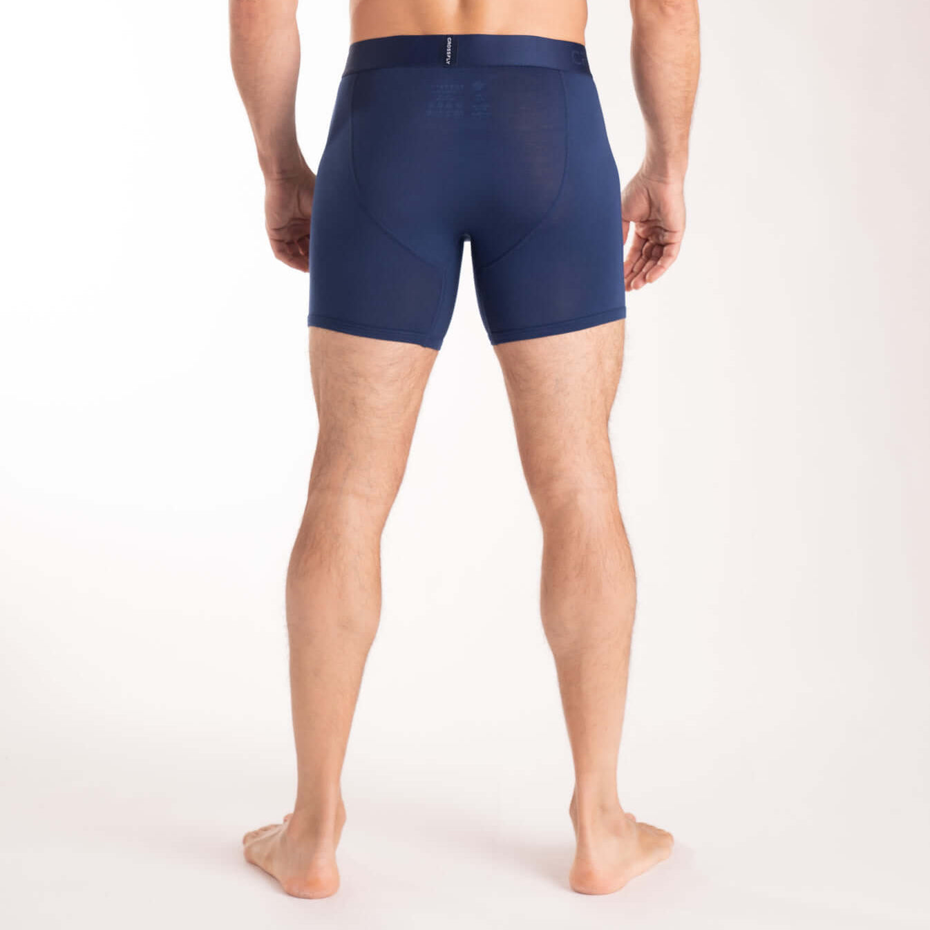 Crossfly Supersoft Modal 1-Pack Boxer Briefs - Navy
