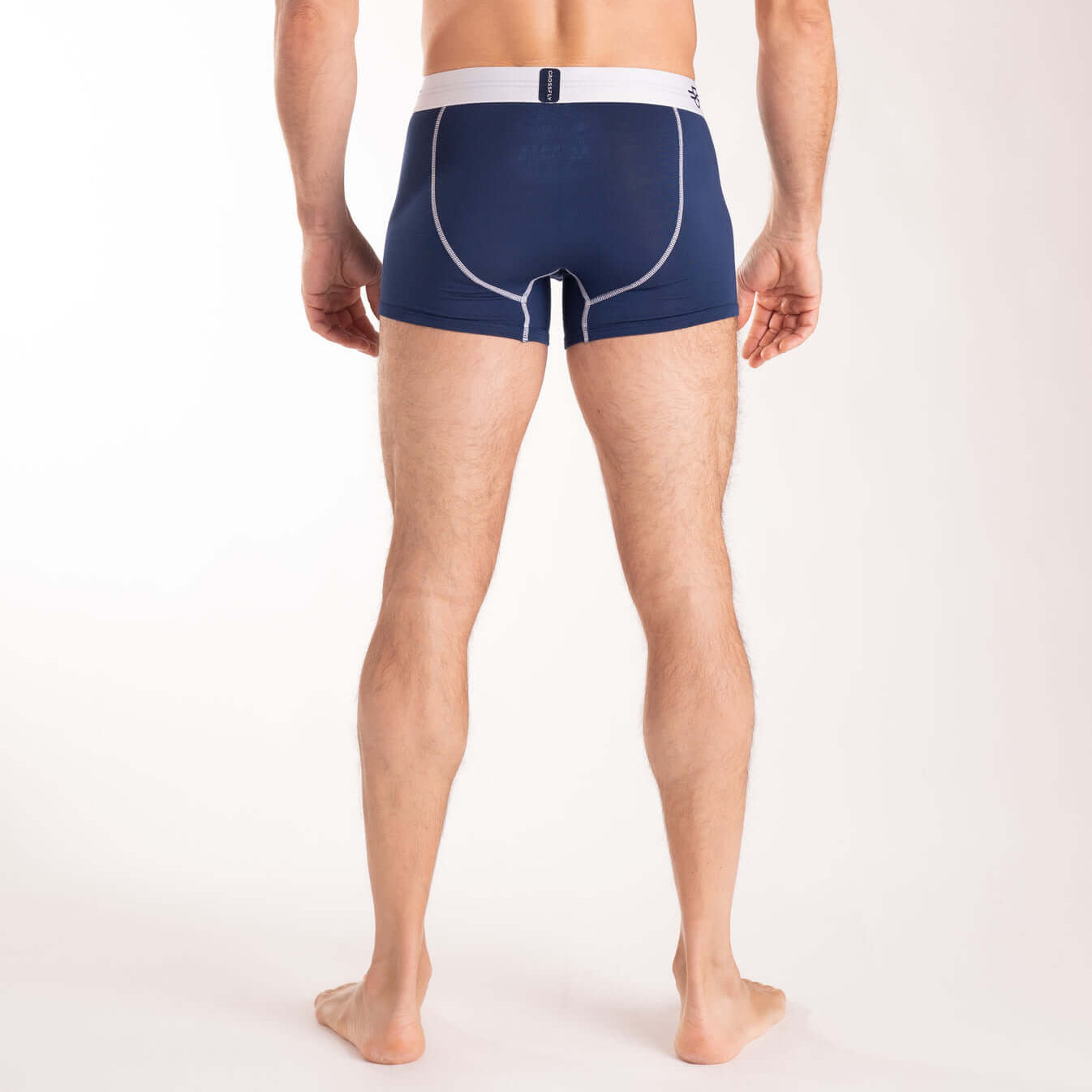 Crossfly 1-Pack Supersoft Modal Trunks – Navy/White (IKON X Style)