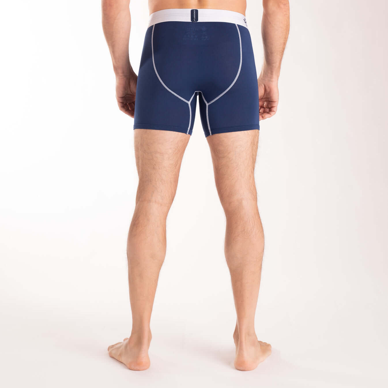 Crossfly IKON X Supersoft Modal Boxer Briefs (1-Pack, Navy/White)