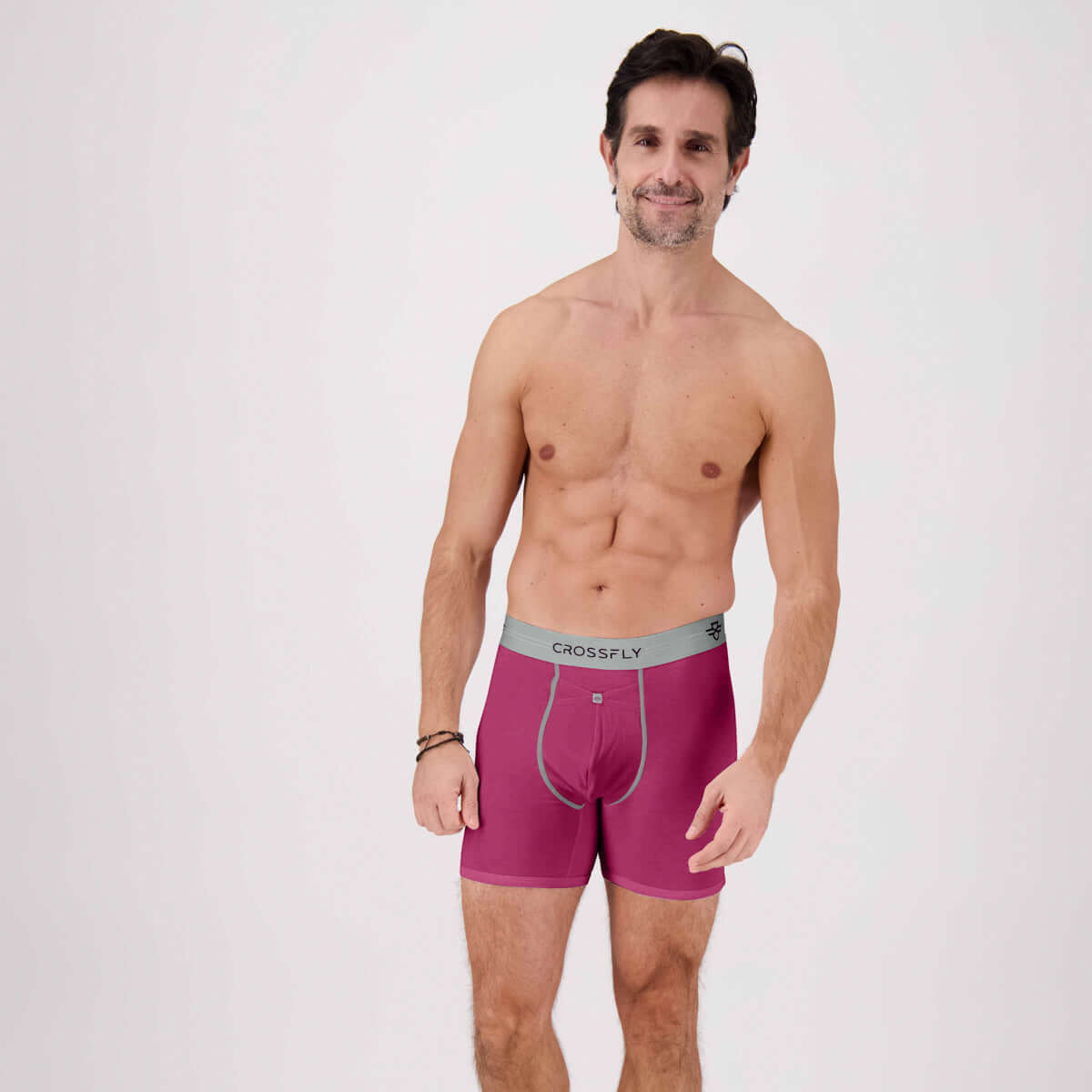 Crossfly IKON X Supersoft 1-Pack Modal Boxer Briefs - Perfect Plum