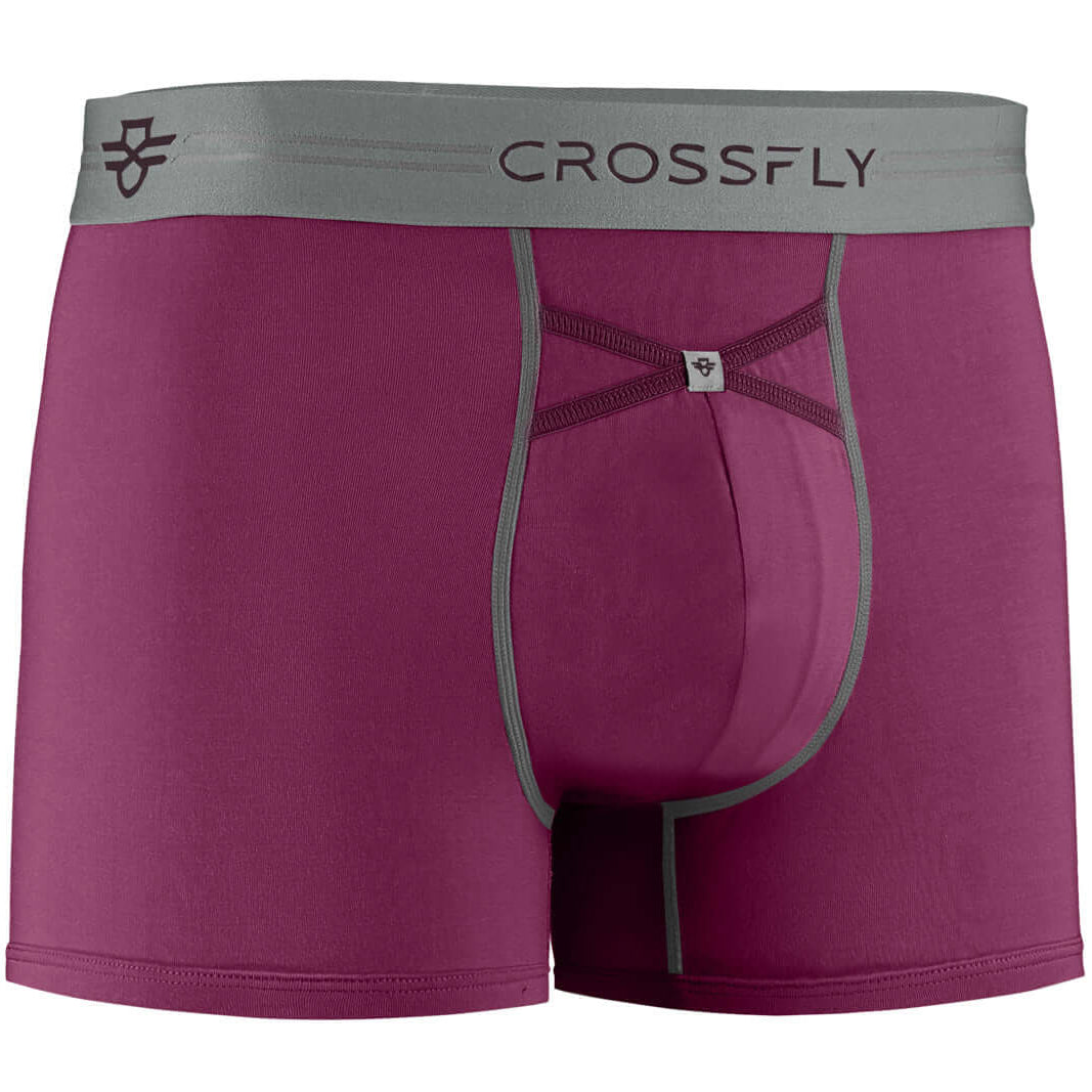 Crossfly 1-Pack Supersoft Modal Trunks – Perfect Plum (IKON X Style)
