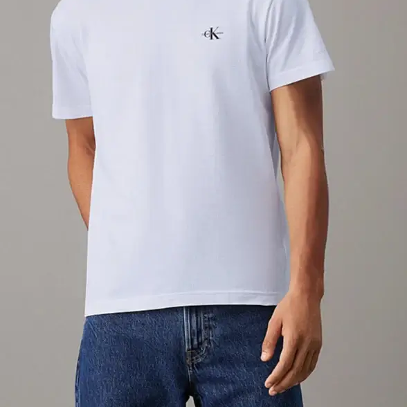 Calvin Klein Essentials 2-Pack T-Shirts – 100% Regenerative Cotton, Bright White