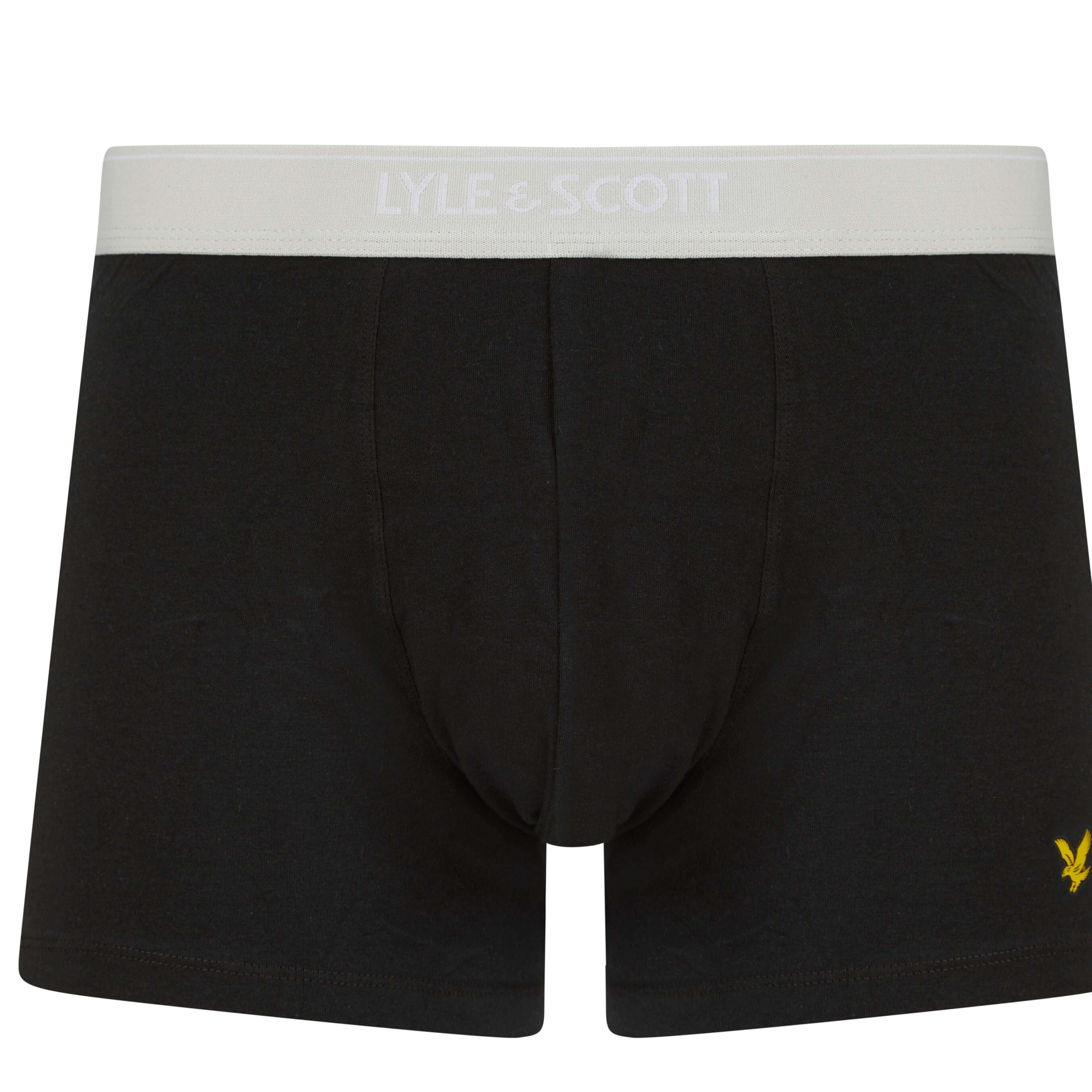 Lyle & Scott 5 Pack Men's Jackson Trunks - Black Multi Waistbands