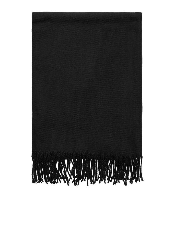 Jack & Jones JACSOLID Black woven scarf lifestyle image - style 12140332