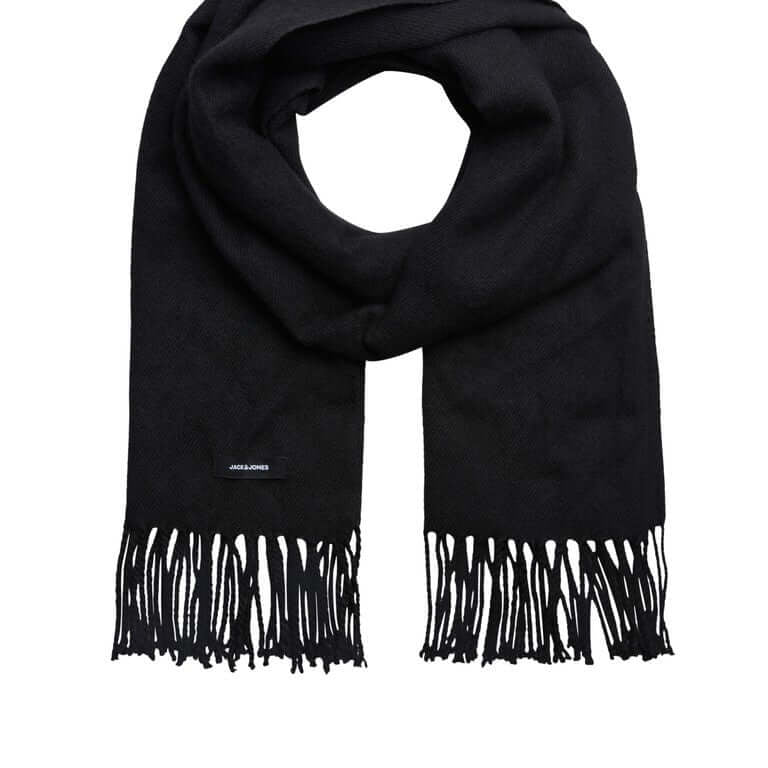 Jack & Jones JACSOLID woven scarf in Black - style 12140332