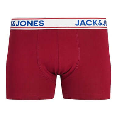 Jack & Jones Jacrowen 1 Pack Trunks Cotton Stretch Boxers - Barbados Cheery