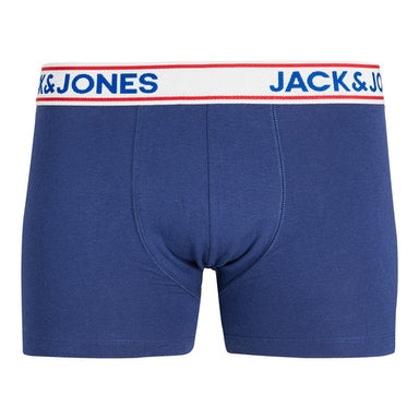 Jack & Jones Jacrowen 1 Pack Trunks Cotton Stretch Boxers - Twilight Blue