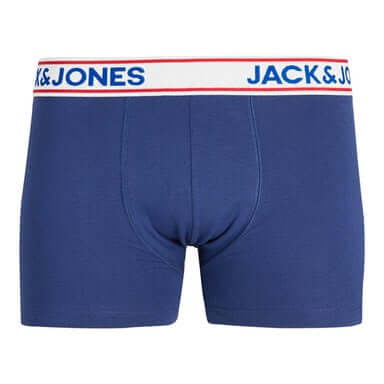 Jack & Jones Jacrowen 1 Pack Trunks Cotton Stretch Boxers - Twilight Blue
