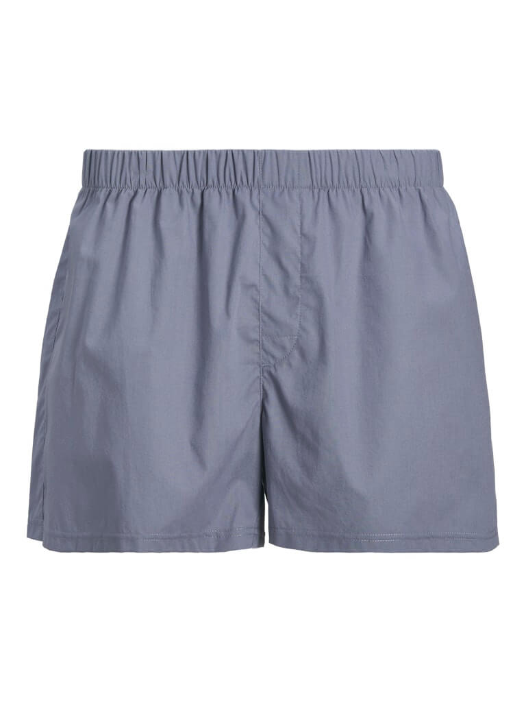 Jack & Jones Jacmilano 3 Pack Woven Boxers 100% Cotton - Chambray/Indigo/Navy