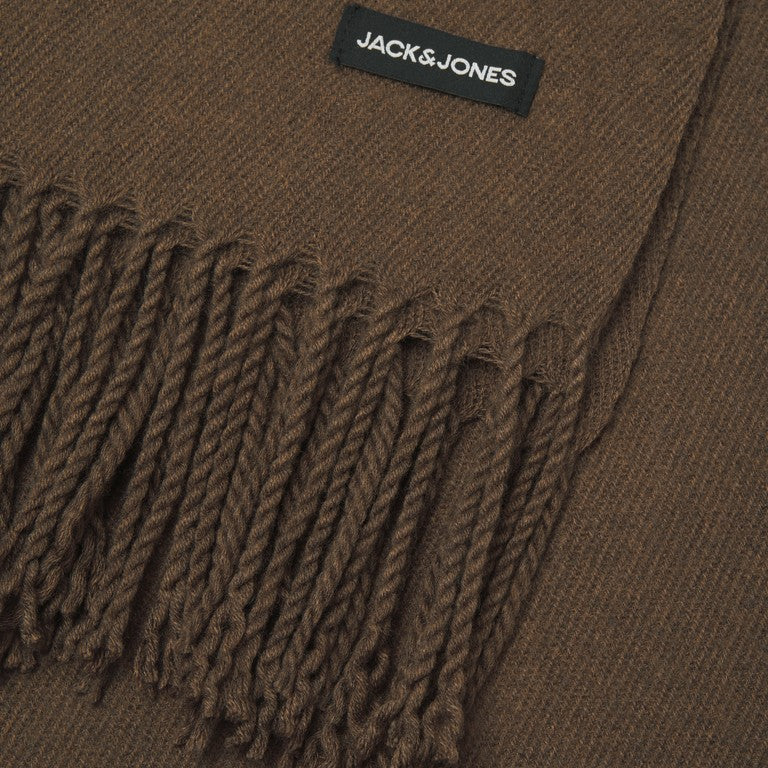 Jack & Jones JACSOLID Brown woven scarf detail - style 12140332