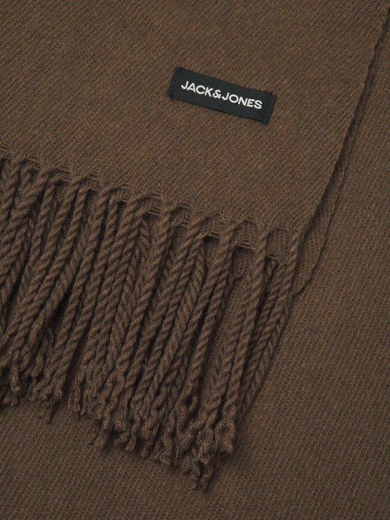 Jack & Jones JACSOLID Brown woven scarf detail - style 12140332