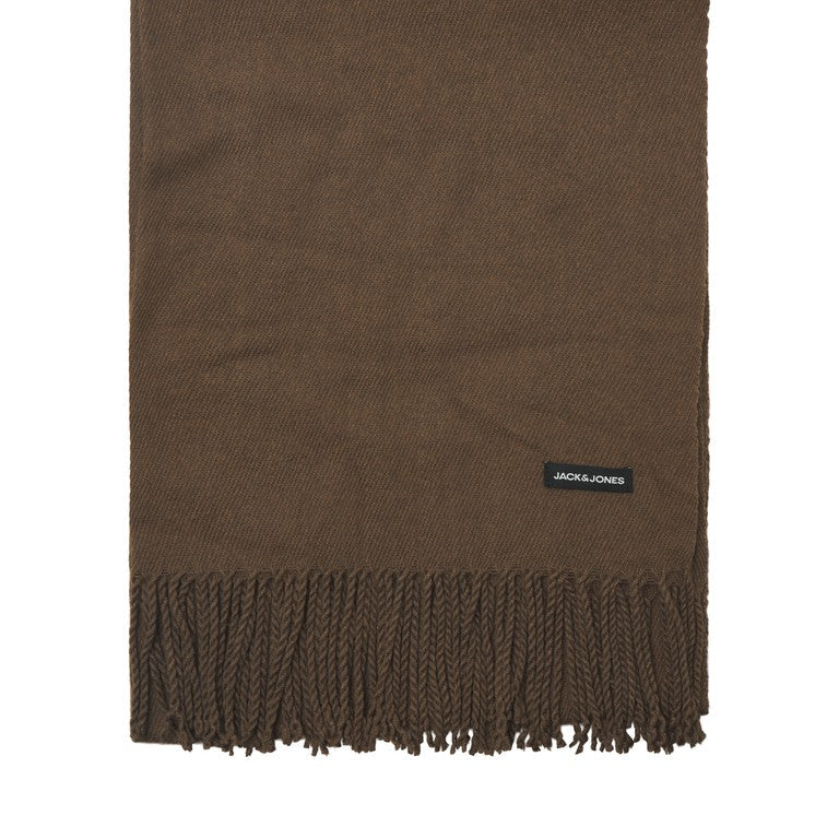 Jack & Jones JACSOLID Brown woven scarf lifestyle image - style 12140332