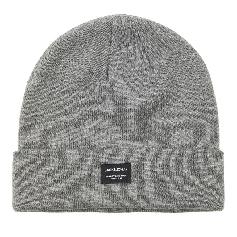 Jack & Jones JACDNA knit beanie - Grey Melange
