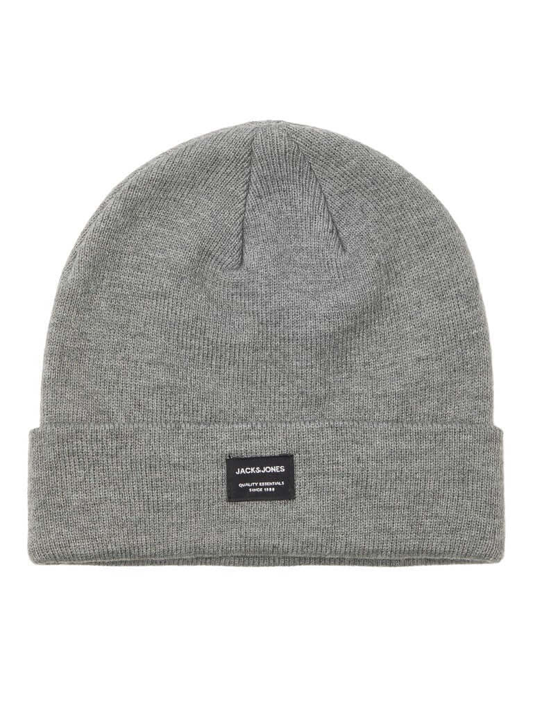 Jack & Jones JACDNA knit beanie - Grey Melange