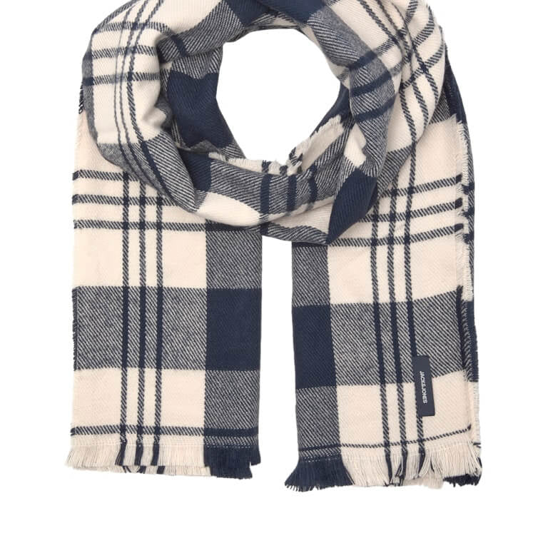 Jack & Jones JACFROST Beanie & Scarf Gift Box Men’s Winter Knit Set, Navy