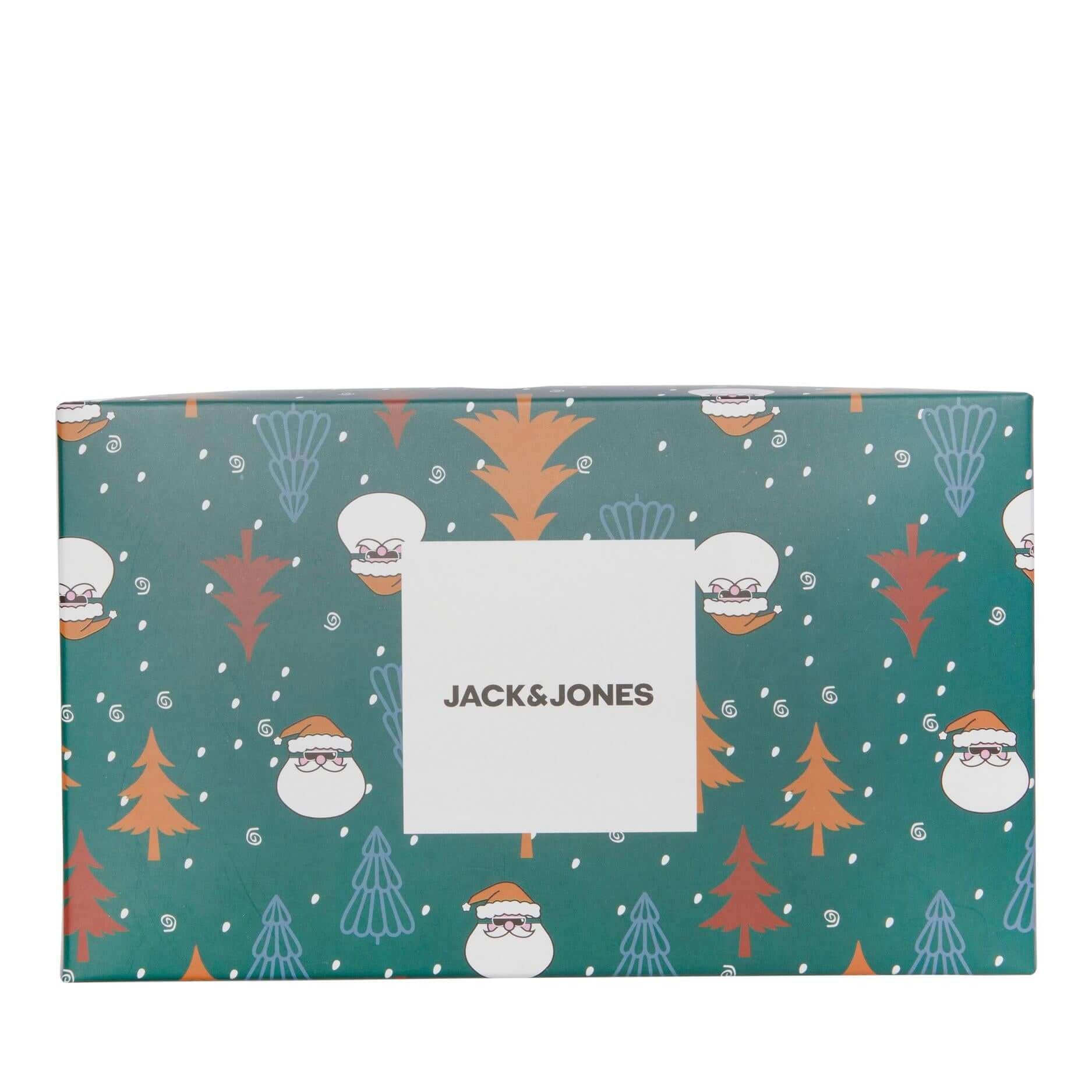 Jack & Jones JACXMAS TREE Socks Christmas/ Xmas Giftbox 3 Pack - Navy/Black