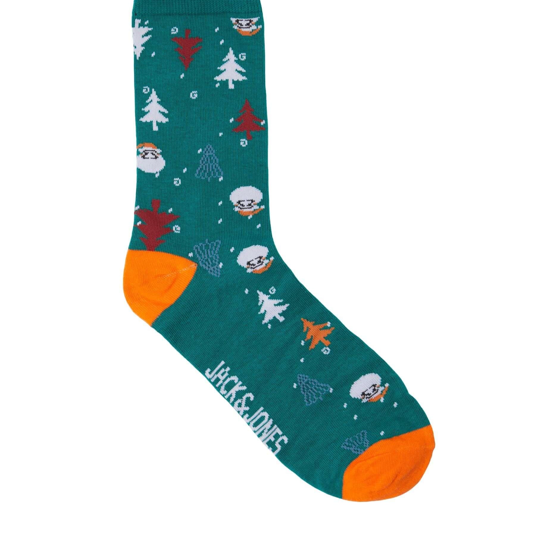 Jack & Jones JACXMAS TREE Socks Christmas/ Xmas Giftbox 3 Pack - Navy/Black