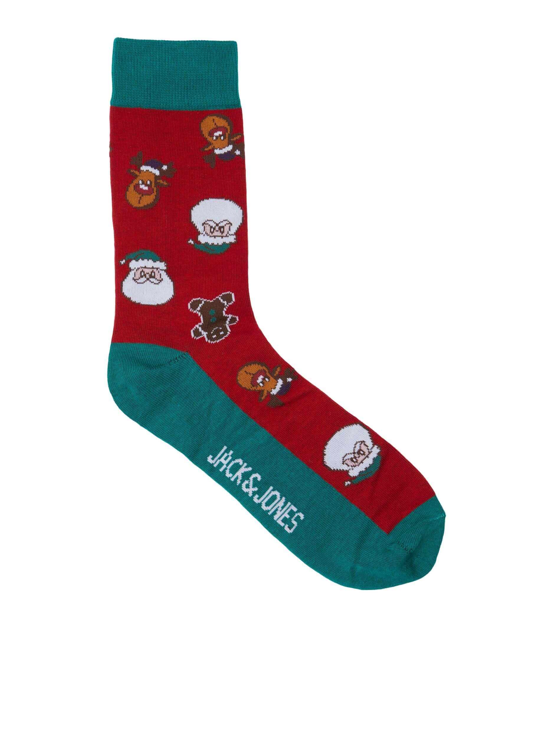 Jack & Jones - Mens JACSWEET Christmas Socks Giftbox (5-pack)