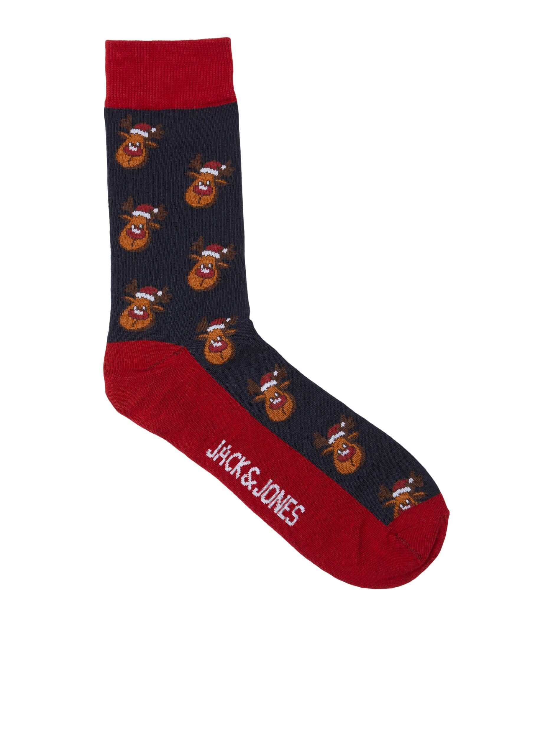 Jack & Jones - Mens JACSWEET Christmas Socks Giftbox (5-pack)