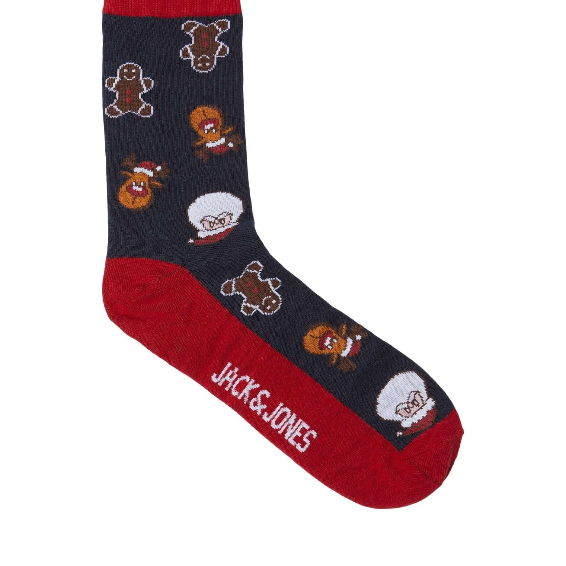 Jack & Jones - Mens JACSWEET Christmas Socks Giftbox (5-pack)