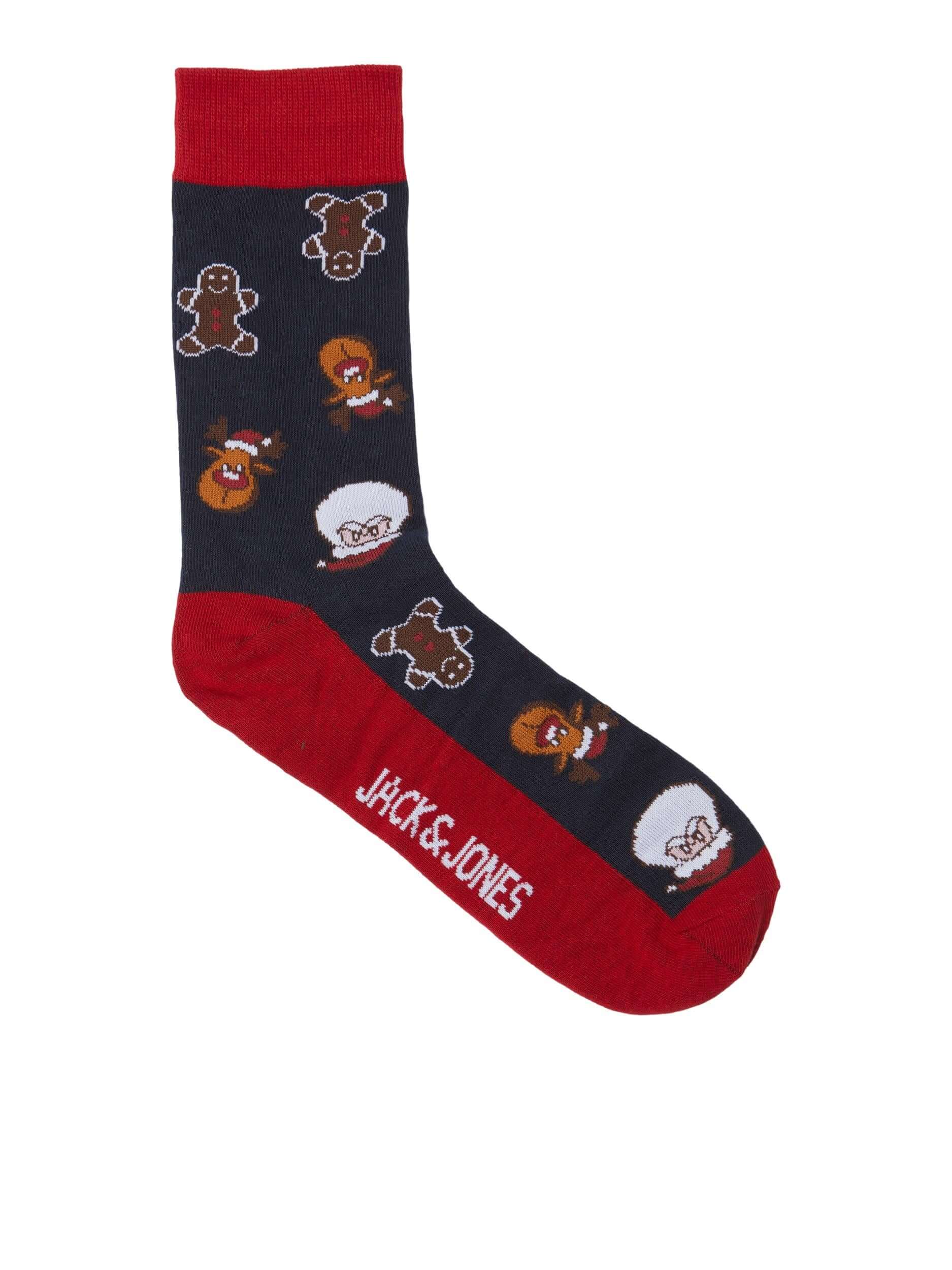 Jack & Jones - Mens JACSWEET Christmas Socks Giftbox (5-pack)