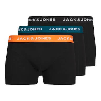 Jack & Jones 3 Pack JacJonas Trunks - Black Multi