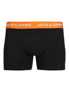 Jack & Jones Jacoliver 5 Pack Cotton Stretch Trunks - Black Multi