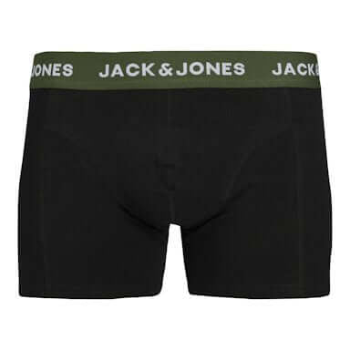 Jack & Jones Jacoliver 5 Pack Cotton Stretch Trunks - Black Multi