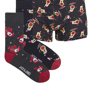 Jack & Jones JACXMAS Avacado Underwear & Socks Giftbox