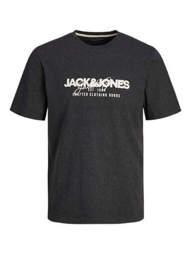 Jack & Jones 3 Pack JJalvis Crew Neck T-Shirts - Green/Blue/Charcoal