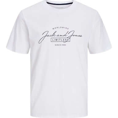 Jack & Jones 3 Pack JJFERRIS Crew Neck T-Shirts - Navy/Black/White